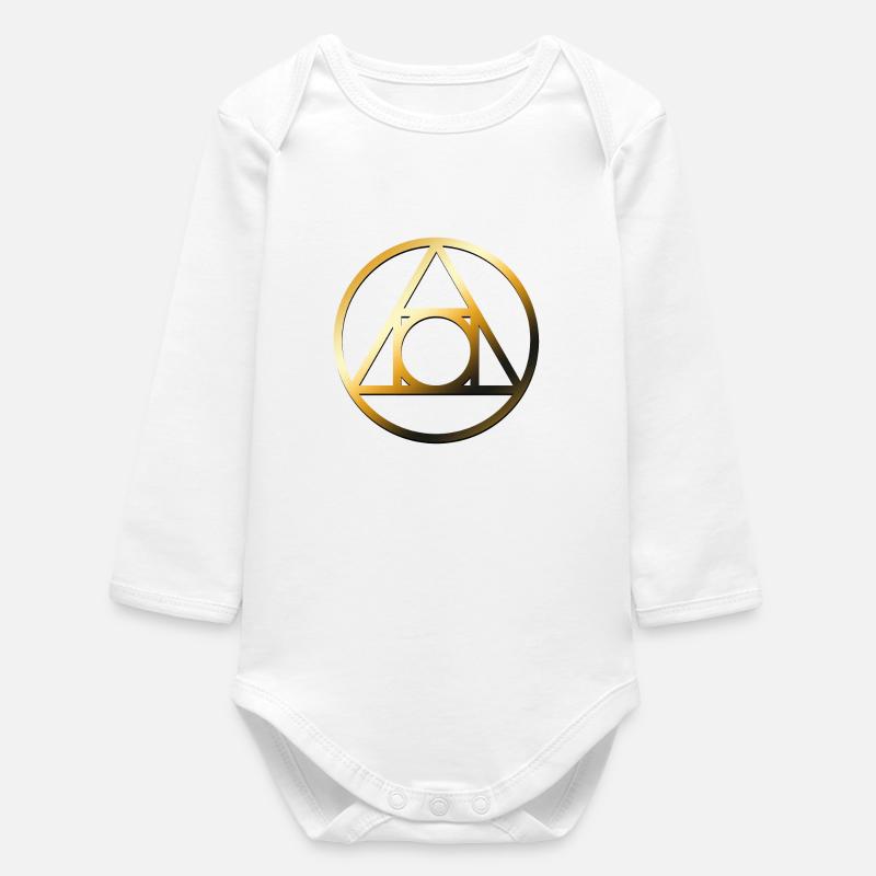 alchemy - Baby Organic Long-Sleeved Bodysuit - white