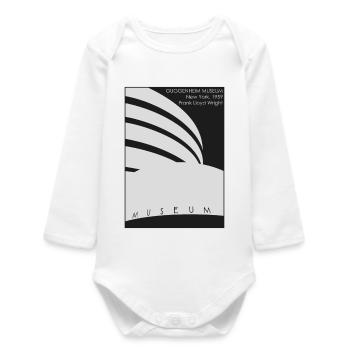 Architecture moderne: Musée Guggenheim - Body bébé manches longues biologique - blanc - Devant