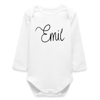 Emil - Body bébé manches longues biologique - blanc - Devant
