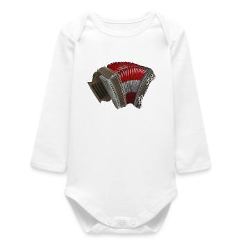 Styrian Harmonica - Austria | ZiachON! - Baby Organic Long-Sleeved Bodysuit - white - Front