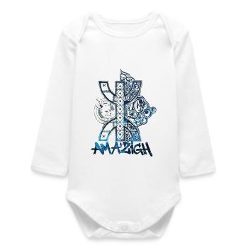 Amazigh - Body bébé manches longues biologique - blanc - Devant