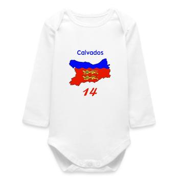 Calvados - Body bébé manches longues biologique - blanc - Devant
