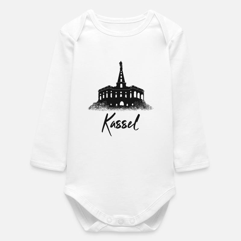 Hercules Kassel - Baby Organic Long-Sleeved Bodysuit - white