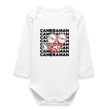 Kameramann - Baby Organic Langarmbody - Weiß - Vorne