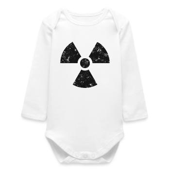 Radioactivity - Baby Organic Long-Sleeved Bodysuit - white - Front
