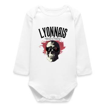 Lyonnais Hasta La Muerte - 69 - Body bébé manches longues biologique - blanc - Devant