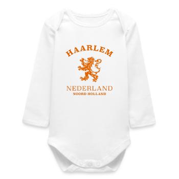 HAARLEM Nederland Niederlande Pays-Bas - Body bébé manches longues biologique - blanc - Devant