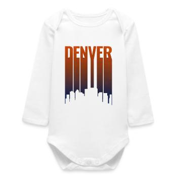 Pente de la ligne d’horizon de Denver - Body bébé manches longues biologique - blanc - Devant