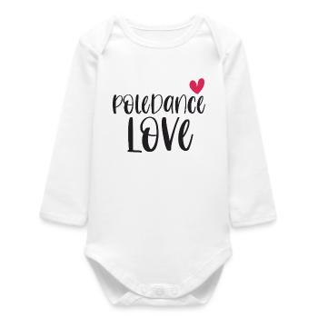 Pole Dance Dancer Poledancing Love Gift - Body bébé manches longues biologique - blanc - Devant