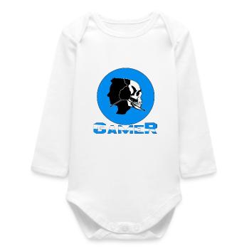 Gamer - Body bébé manches longues biologique - blanc - Devant