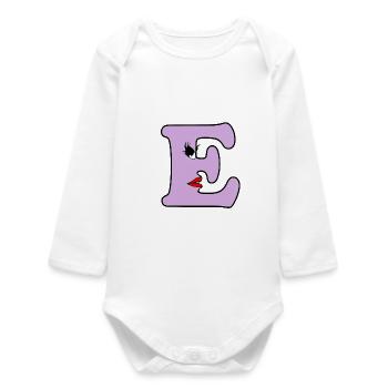 E - Baby Organic Langarmbody - Weiß - Vorne