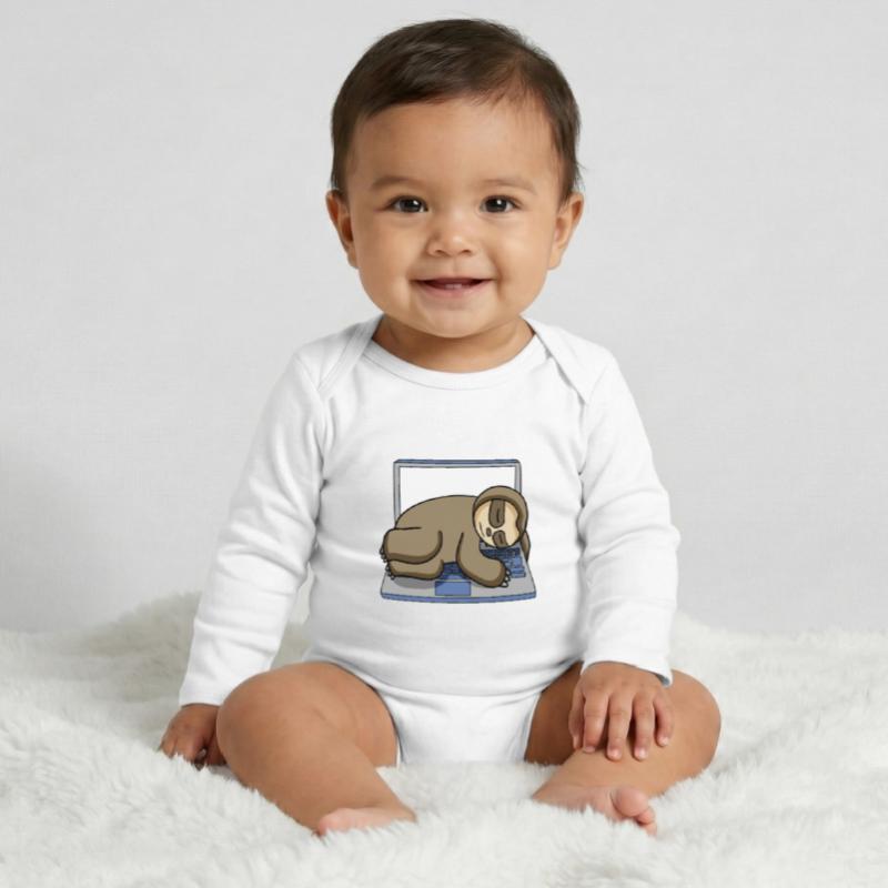Computer Nerd Programmierer Geschenk Baby Organic Langarmbody
