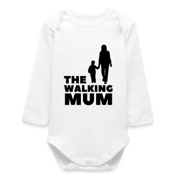 The Walking Mum - Baby Organic Long-Sleeved Bodysuit - white - Front