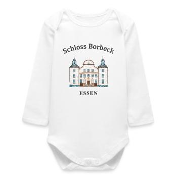 Essen, emblématique château de Borbeck, région de la Ruhr - Body bébé manches longues biologique - blanc - Devant