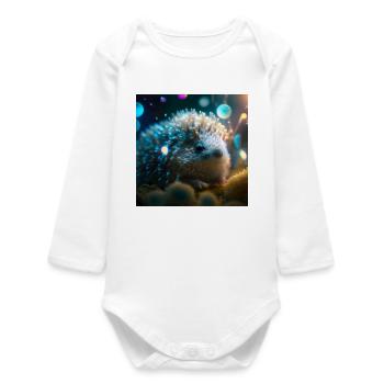 Photo macro creature 03 - Baby Organic Long-Sleeved Bodysuit - white - Front