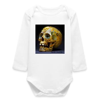 Death is beautiful 01 - Baby Organic Long-Sleeved Bodysuit - white - Front