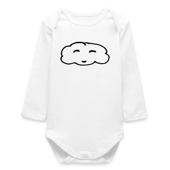 Cloud - Baby Organic Long-Sleeved Bodysuit - white - Front