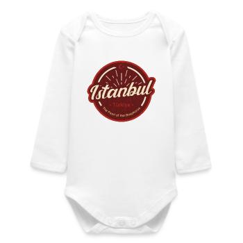Istanbul – Pearl of the Bosphorus - Baby Organic Long-Sleeved Bodysuit - white - Front