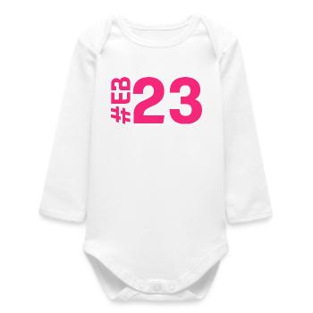 EB23-KARTON - Baby Organic Langarmbody - Weiß - Vorne