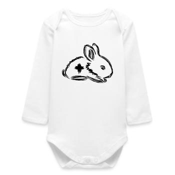 Rabbit First Aid - Baby Organic Long-Sleeved Bodysuit - white - Front