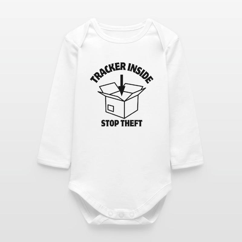 Security, Parcel Lock, Inside Tracker Baby Organic Long-Sleeved Bodysuit