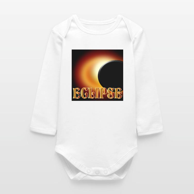 SOLAR ECLIPSE ECLIPSE ASTRONOMY Baby Organic Long-Sleeved Bodysuit