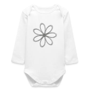 Metal propeller - Baby Organic Long-Sleeved Bodysuit - white - Front