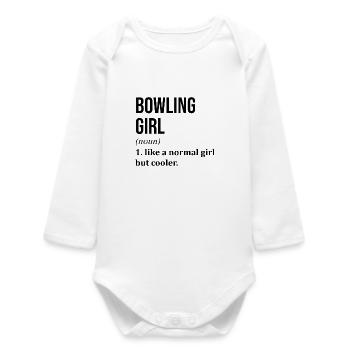 Bowling - Baby Organic Long-Sleeved Bodysuit - white - Front