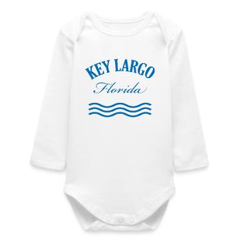 Key Largo Florida Conception nautique - Body bébé manches longues biologique - blanc - Devant