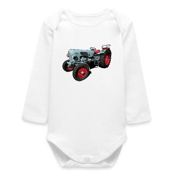 Eicher Tiger EM 235 - Body bébé manches longues biologique - blanc - Devant