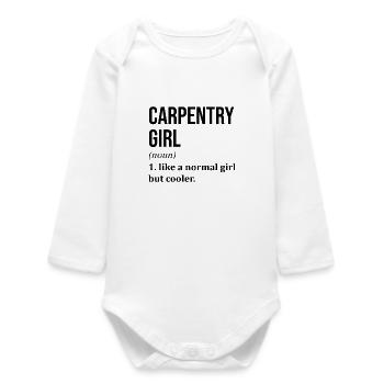 Carpenter - Baby Organic Long-Sleeved Bodysuit - white - Front