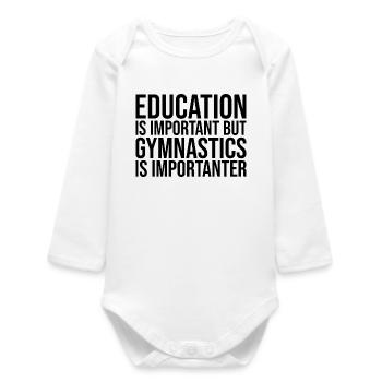Gymnastics - Baby Organic Long-Sleeved Bodysuit - white - Front