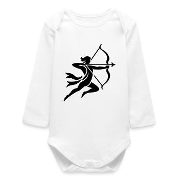 Sagittaire 2 - Body bébé manches longues biologique - blanc - Devant