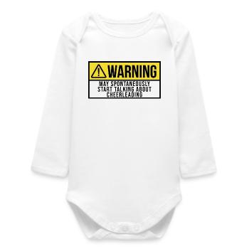 Cheerleader - Baby Organic Long-Sleeved Bodysuit - white - Front