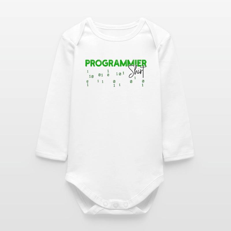 Programmer Developer Code Statement Scripting Baby Organic Long-Sleeved Bodysuit