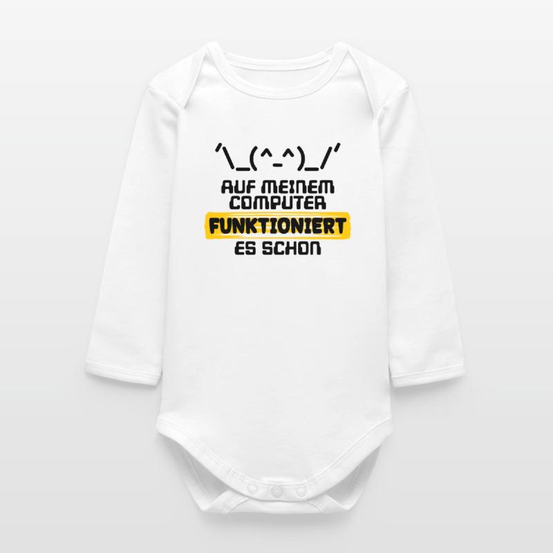 Developer Statement Code Scripting Programmer Baby Organic Long-Sleeved Bodysuit