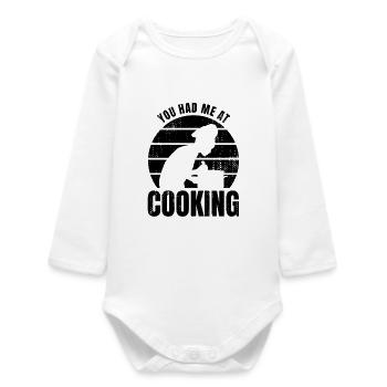 Dicton culinaire - Body bébé manches longues biologique - blanc - Devant