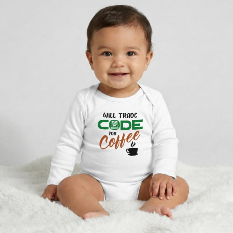 Code Statement Developer Computerfreak Informatik Baby Organic Langarmbody