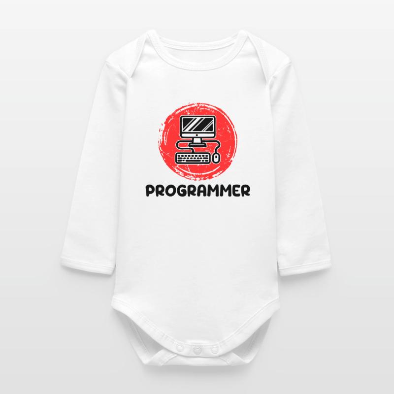 Computer Developer Programmierer Code Skripting Baby Organic Langarmbody