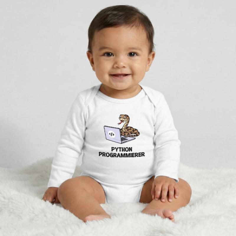 Programmierer Computer Code Developer Statement Baby Organic Langarmbody