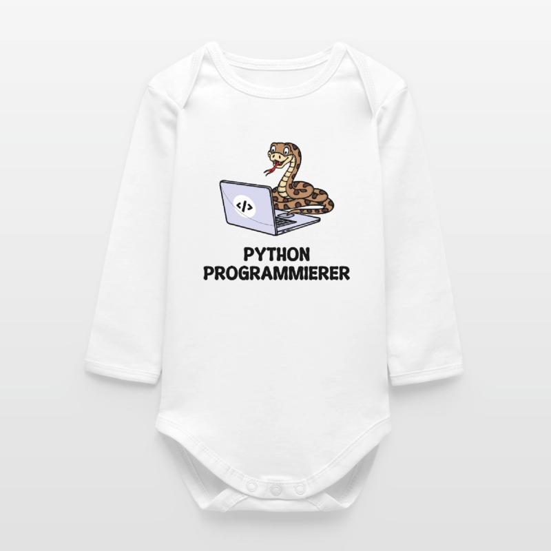Programmer Computer Code Developer Statement Baby Organic Long-Sleeved Bodysuit