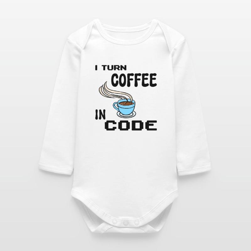 Code Programmer Scripting Statement Developer Baby Organic Long-Sleeved Bodysuit