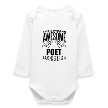 Poet - Baby Organic Long-Sleeved Bodysuit - white - Front