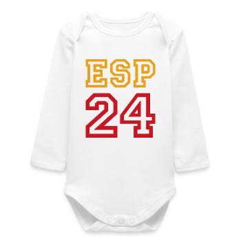 Spain Espana Spanien - Baby Organic Langarmbody - Weiß - Vorne