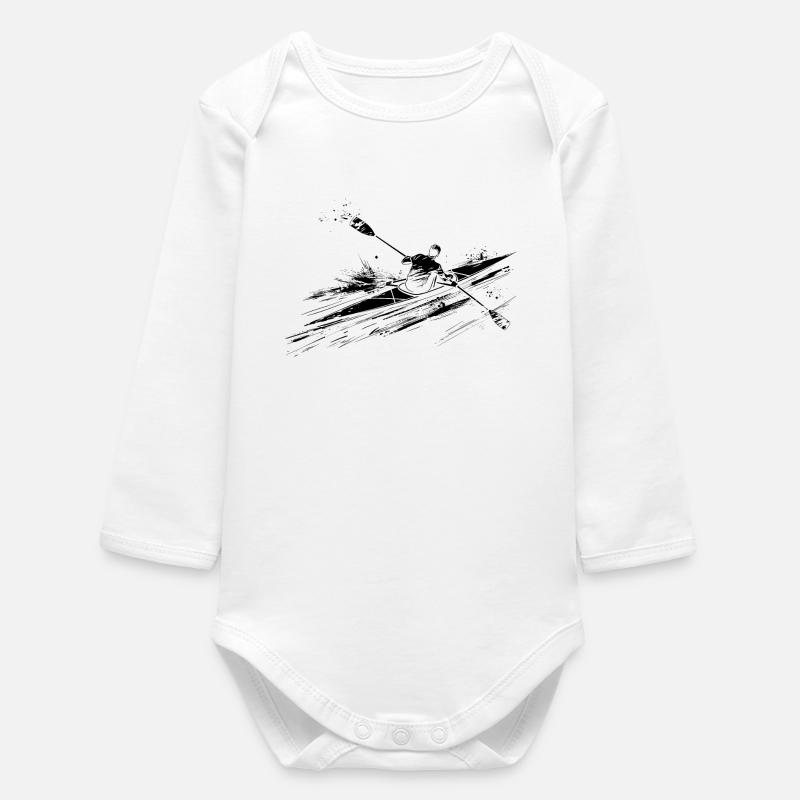 Ruderer - Baby Organic Langarmbody - Weiß