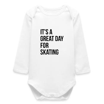 skateboard - Body bébé manches longues biologique - blanc - Devant