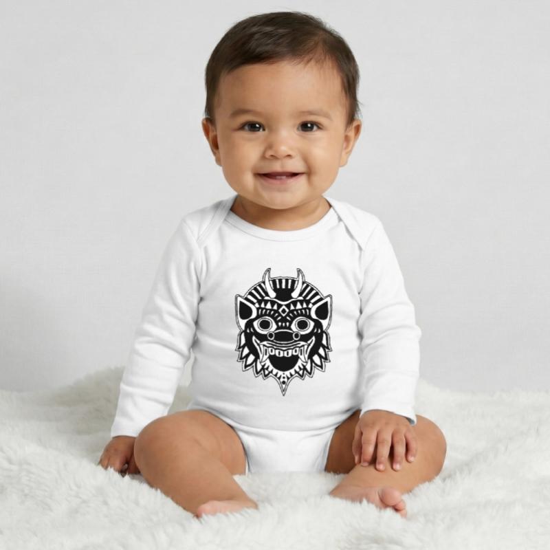 Drache oder Dämon? Baby Organic Langarmbody