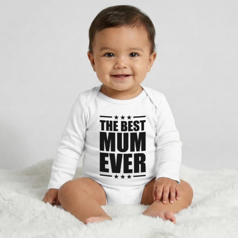 Die beste Mutter - Muttertag Baby Organic Langarmbody