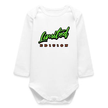 Limited Edition - Baby Organic Long-Sleeved Bodysuit - white - Front