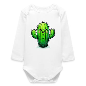 Cactus - Baby Organic Long-Sleeved Bodysuit - white - Front